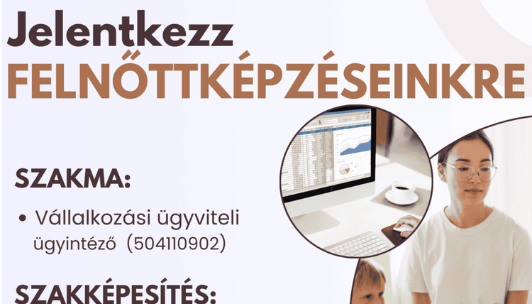 Jelentkezz Felnőttképzéseinkre!
